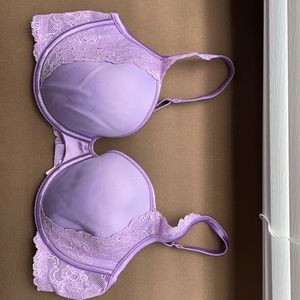 Victoria Secret purple lace bra/rhinestones.